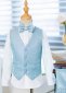 Boys Shiny Blue Fashion Blazer Stage Show Children Dress Suits Set 4