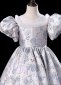 Vintage Jacquard Children Masquerades Victorian Party Dress 3