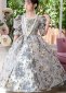 Children Girls Rococo Style Jacquard Historical Costume 2