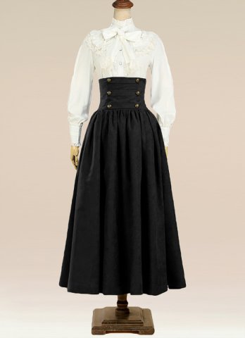 Victorian Gothic Steampunk Punk Girl Victorian Skirt Ghost Halloween Costume
