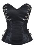 Black Renaissance Leather Corset Bustier