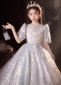 Flower Girls Glitter Silvery Thanksgiving Party Dresses