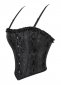 Black Bandage Brocade Jacquard Bust Corset