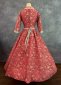 Wine Red Floral Snow White Maid Dress 3