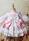 Girls Flower Princess Embroidered Layered Birthday Party Dress 2