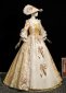 Gold Renaissance Victorian Masked Prom Party Dress 1