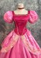 Red Satin Adult Women Princess Cosplay Dress 3
