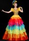 Women Colorful Ruffled Tulle Dresses