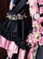 Rococo Black Floral Printed Satin Masquerade Dress Lolita Costume 6