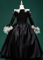 Girls Masquerade Cosplay Ballgown Green Satin Dress 4