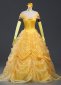 Adult Yellow Belle Cosplay Dresses Women Moive Beauty and the Beast Cosplay Princess Costume