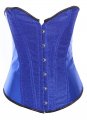 Sexy Blue Purple Shiny Overbust Corset