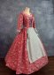 Wine Red Floral Snow White Maid Dress 2