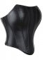Black PVC Leather Corset Tops 1