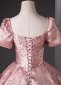 Pink Princess Printed Brocade Graduation Dress 4