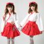 White And Pink Anime Hatsune Cosplay Uniform Lolita Maid Dress Kimono