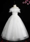 Girls Off Shoulder Spaghetti Strap Tulle Formal Dresses 1