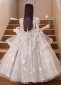 Bead Sequin Little Big Girls Bridesmaid Holiday Ball Gown 4