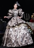 Brocade Floral Victorian Fantasy Dress Venice Carnival Costumes