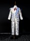 Boys Jacquard Formal Tuxedo Theater Stage Kids Outfit 4Pcs Suits