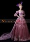 Pink Renaissance Rococo Wedding Gowns Dress for Women 2