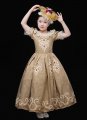 Children's Vintage Reenactment Historical Dresses Kids Rococo Ball Gown Girls Masquerade Dress