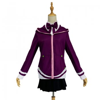 Purple Ssss.Gridman Gullit Shinjo Akane Anime Cosplay Costume Coat Dress Plus Size
