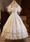 1950s Princess White Satin Homecoming Dresses