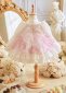 Children Bubble Sleeve Pink Princess Dress 2
