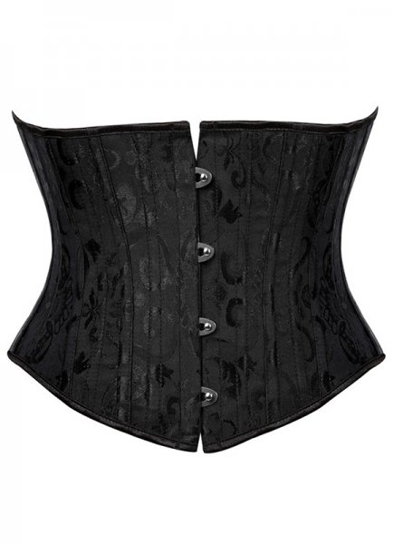 Black Victorian Circus Inspired Longline Underbust