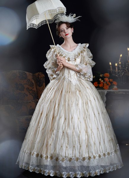 18th Century Southern Belle Fantasy Ball Gown Victorian Priness Party Dress