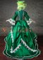 Green Long Flare Sleeves Lace Vintage Rococo Wedding Bustle Gown Dress 2