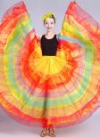 Tango Samba Rainbow Swing Full Super Wide Skirt 720 Degree