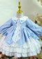 Children Lolita Plaid Birthday Party Dress