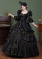 Black Dark Fantasy Witch Halloween Gown Costumes 2