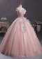 Sparkly Pink Off the Shoulder Long Formal Dress