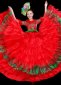Christmas Tulle Ruffled Dance Costume for Women Party Outfit 2