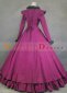 Purple Long Sleeves Gothic Victorian Dress Civil War Era Costume 3
