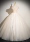 Princess A Line Off The Shoulder Champagne Appliques Prom Dress 4