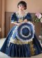 18th Century Girls Princess Blue Dress 1
