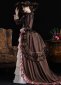 Vintage Brown Edwardian 1900s 1910s Tea Party Victorian Bustle Dress 2