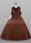 Women Coffee Floral Renaissance Colonial Gothic Victorian Dress 3