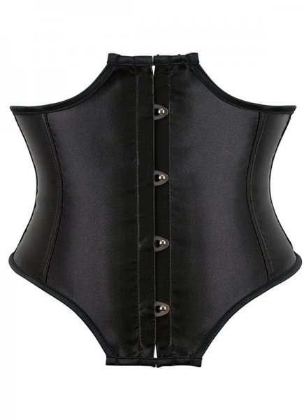 Black Ceinture Corset Fashion Underbust Corsets