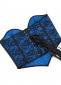Blue Sexy Deep V neck Short Corset 2