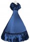 Blue Victorian Ball Gown Old West Saloon Girl Dress 2