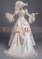 Champagne Baroque Rococo Wedding Victorian Dress With Long Tail 3