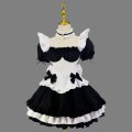 Anime Black Maid Costumes French Bowknot Maid Skirt Girls Woman Japanese Kawaii Lolita Cosplay Uniform Waitress Party Costumes