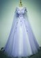 Light Purple Flower Evening Prom Dress for Women