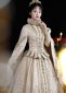 Champagne Medieval Historical Dress 2