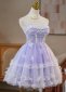 Sweet Purple Lace Mini Cocktail Homecoming Dresses 3